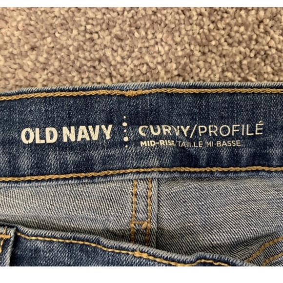 Old Navy Womens Jeans Size 6 Regular Blue Denim Curvy Mid Rise Stretch 5-Pockets - Picture 11 of 13